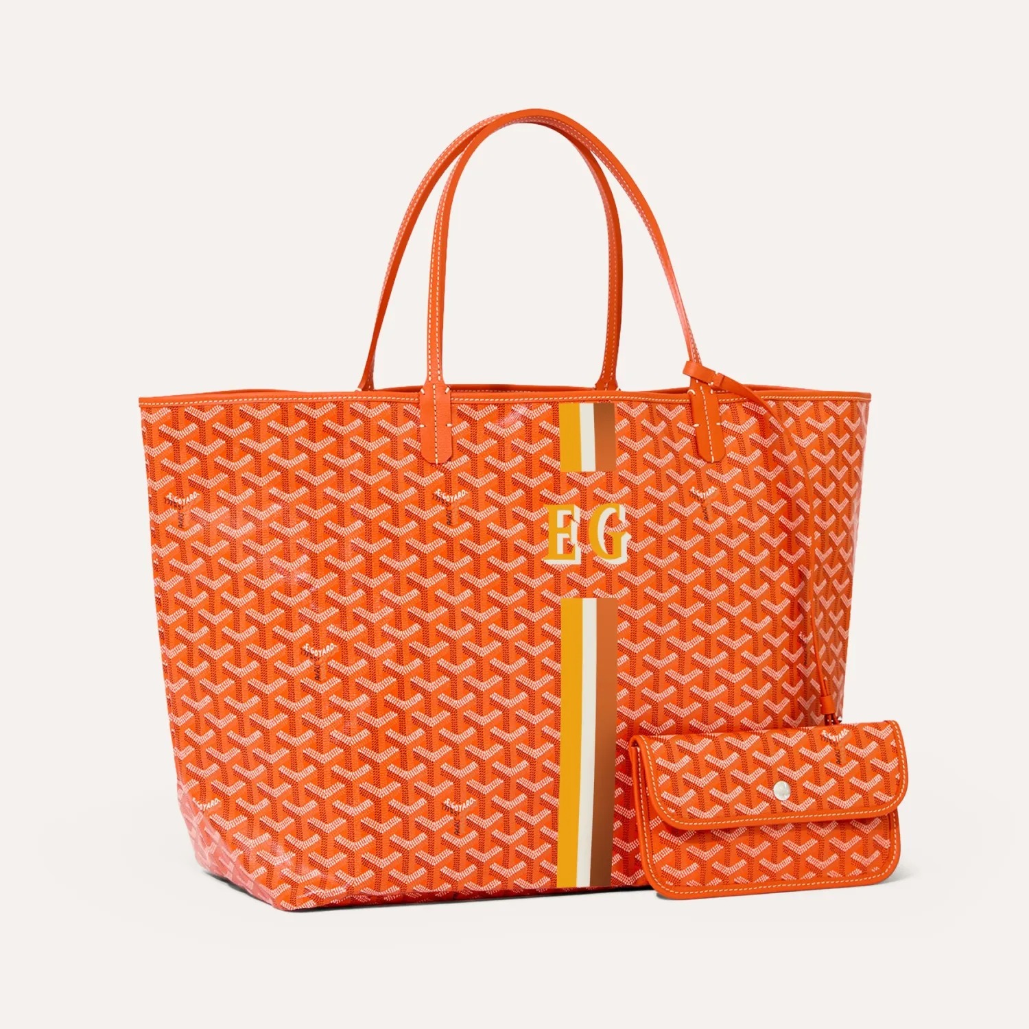 Goyard Saint Louis PM Bag Stripes and Lnitials - Image 1